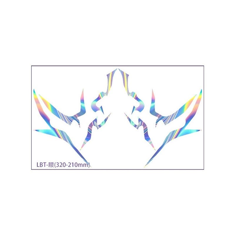 Laser tattoo stickers, devil boy band temporary tattoos, makeup stickers